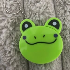 Green Frog Keychain Tape Measurer